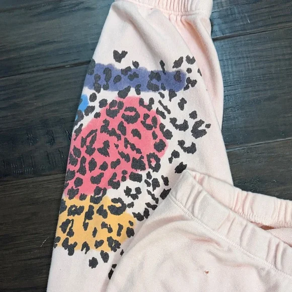 Wildfox Joggers Pink Leopard Print - Picture 7 of 9